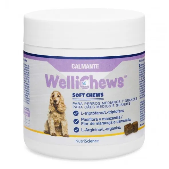 WELLICHEWS CALMA PERRO M-L 60 Chews 123.4 g Antiestres para Perros
