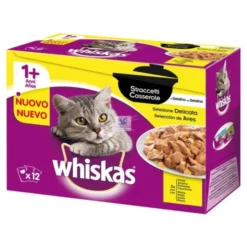 WHISKAS CASSEROLE ADULT 1+ 4 x (12x85 g) Comida para Gatos