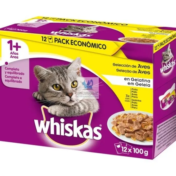 WHISKAS MULTI BOLSITA 4x12x100 gr Comida para Gatos