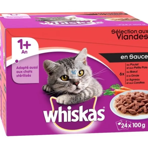 WHISKAS MULTI BOLSITA 4x12x100 gr Comida para Gatos