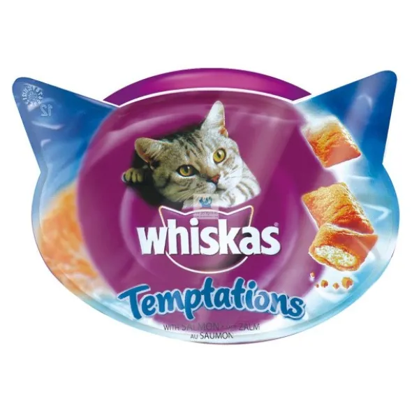 WHISKAS TEMPTATIONS 8x60 gr Varios Sabores Snaks para Gatos